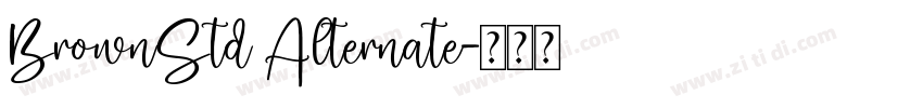 BrownStd Alternate字体转换